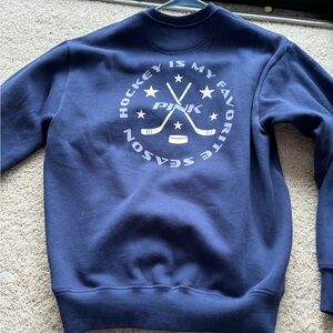 Blue Hockey Season Womens Sweater
